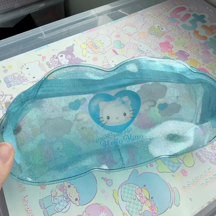 [BUNJANG] Sanrio Hello Kitty Cloud Pencil Case / 산리오 키티 구름 필통