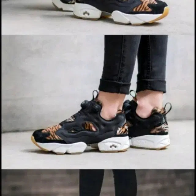 [BUNJANG] Reebok Pump Fury Cheetah Collaboration Sneakers Size 250 / 리복 퓨리 호피 운동화 250