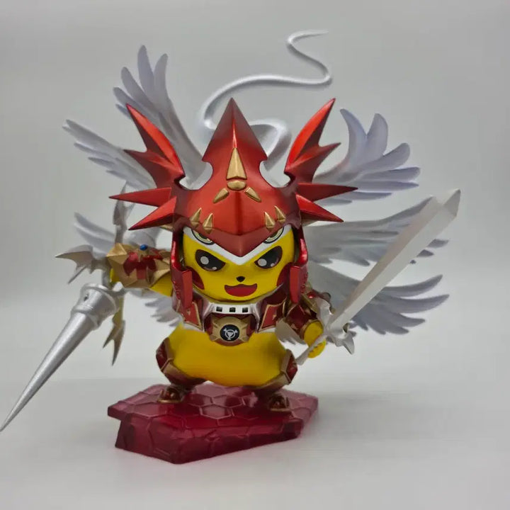 [BUNJANG] Pikustudio Pikachu Digimon Dukemon Crimson Mode Costume Resin Statue / 포켓몬스터 피쿠스튜디오 피카츄 듀크몬크림슨 모드 코스튬 레진