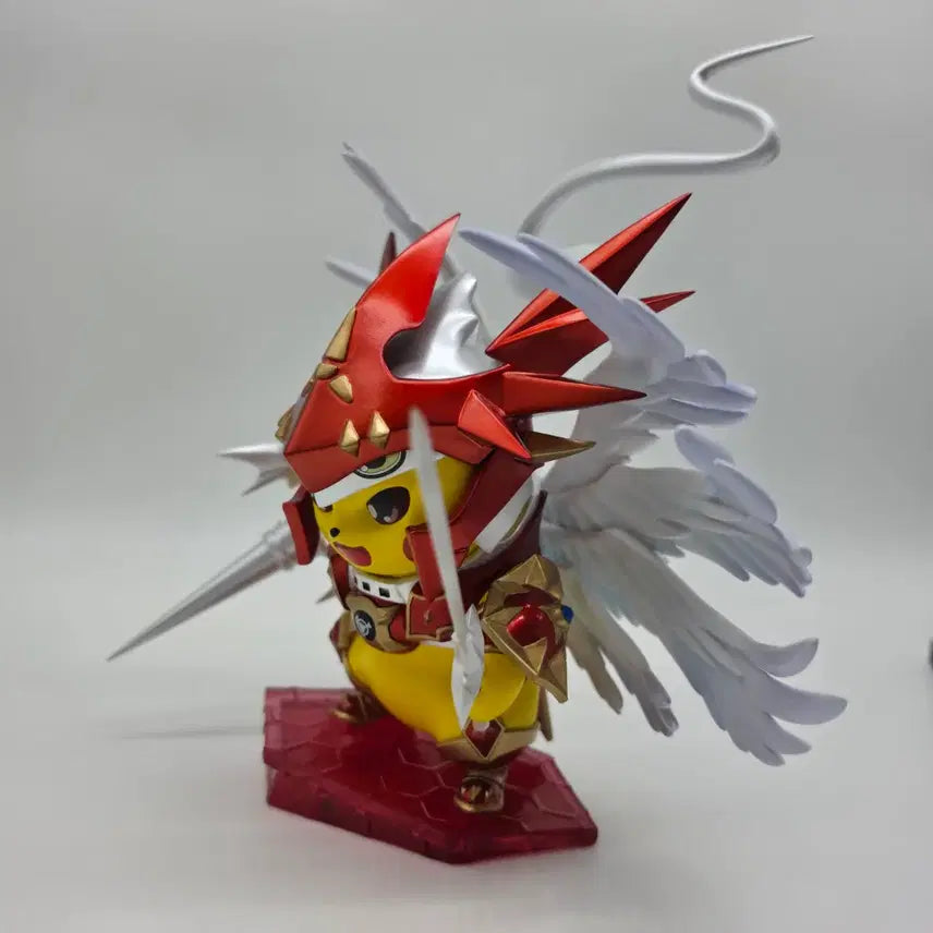 [BUNJANG] Pikustudio Pikachu Digimon Dukemon Crimson Mode Costume Resin Statue / 포켓몬스터 피쿠스튜디오 피카츄 듀크몬크림슨 모드 코스튬 레진