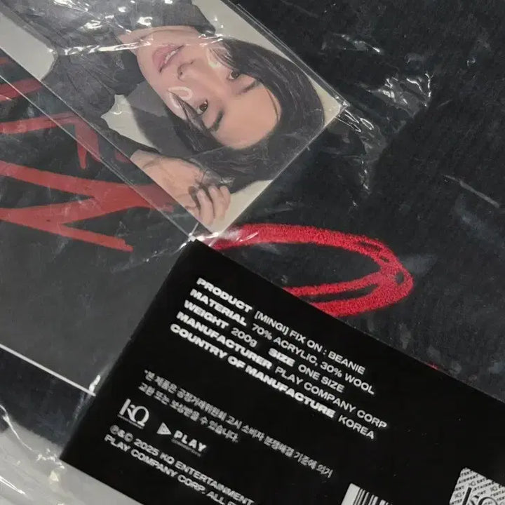 [BUNJANG] ATEEZ Mingi FIX ON Beanie + Photocard / ATEEZ 에이티즈 민기 FIX ON 비니