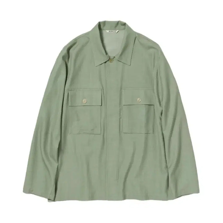 [BUNJANG] Auralee Wool Herringbone Overshirt / [4] 오라리 울 헤링본 오버셔츠(100-105)