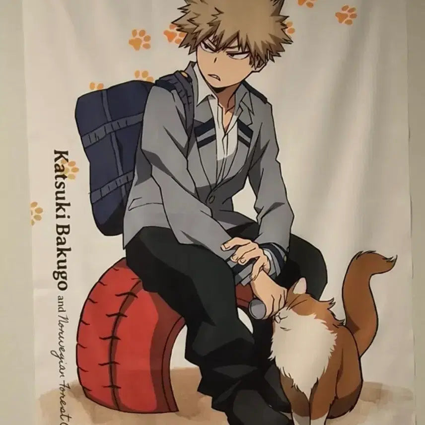 [BUNJANG] My Hero Academia Bakugo Nekokuji Tapestry / 바쿠고 네코쿠지 테피스트리 양도합니다