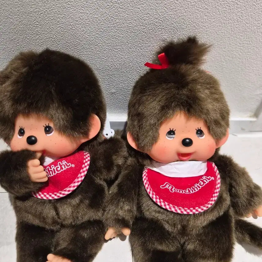 [BUNJANG] Monchhichi Couple Set M Size / 몬치치 인형 커플 세트 (새상품,M사이즈)