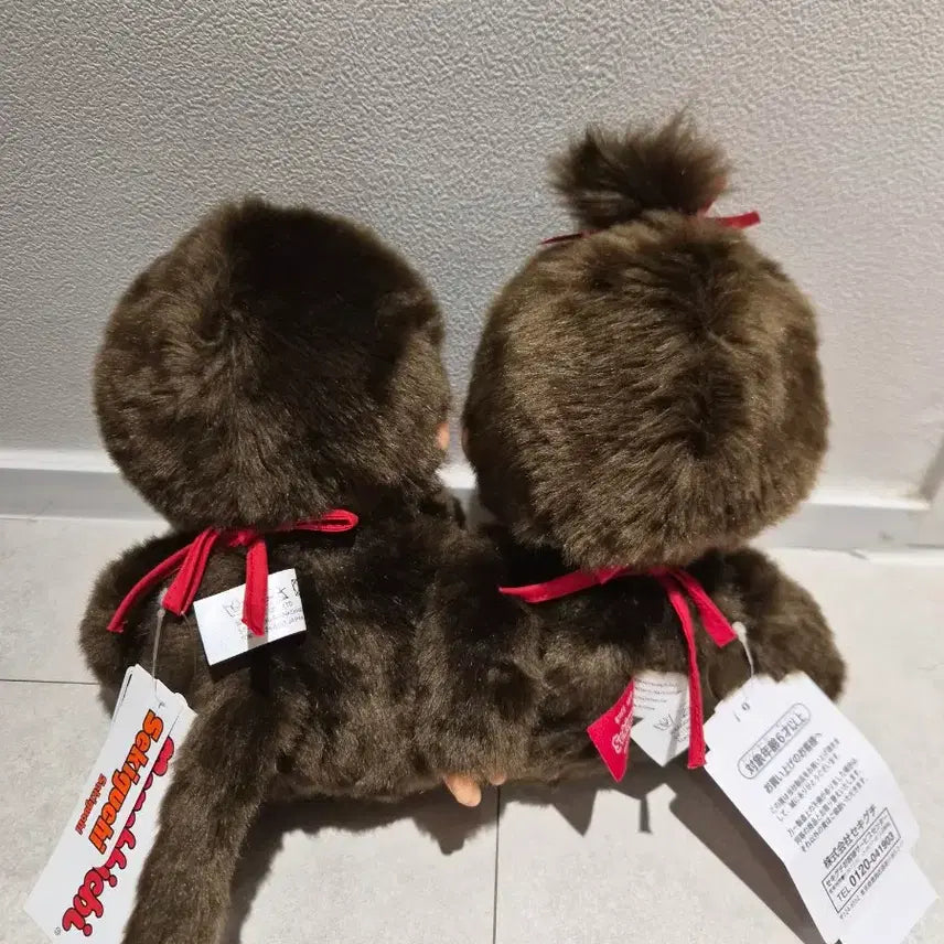[BUNJANG] Monchhichi Couple Set M Size / 몬치치 인형 커플 세트 (새상품,M사이즈)