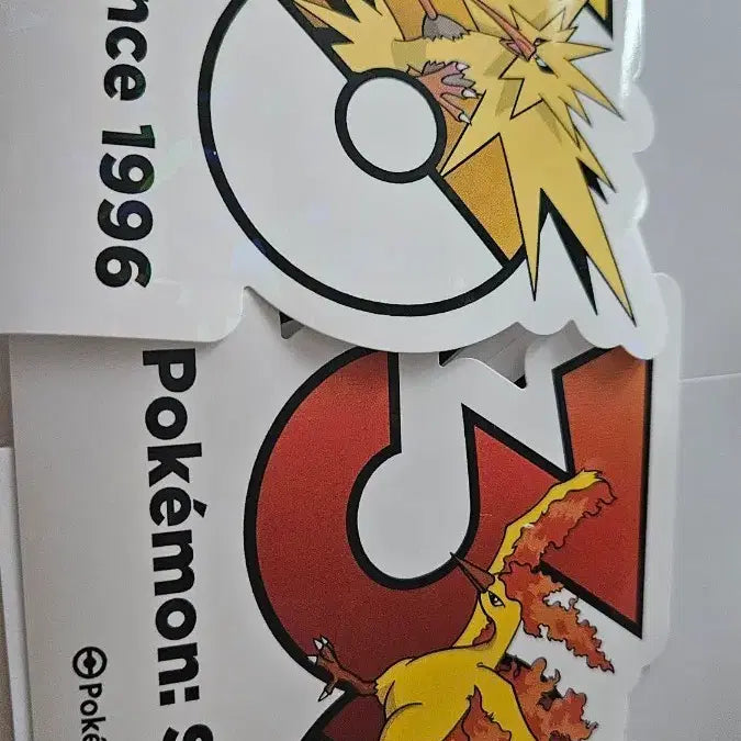 [BUNJANG] Pokemon 30th Anniversary Pop-Up Logo Sticker - Moltres / 포켓몬스터 30주년 포켓몬 팝업 로고스티커 파이어 썬더