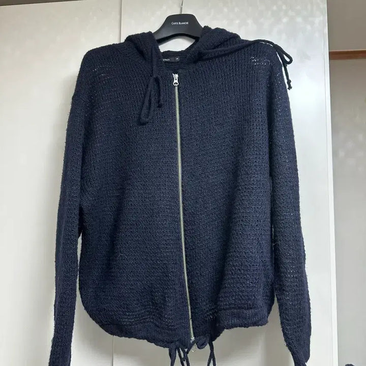 [BUNJANG] Hatching Room Knit Hooded Zip-up Navy Size 3 / 해칭룸 니트후드집업