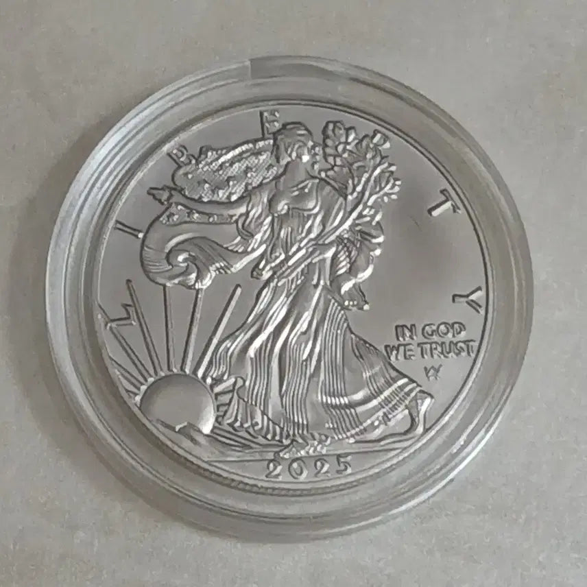 [BUNJANG] 2025 American Silver Eagle Uncirculated Coin (UNC) / 미국 2025 실버이글 완전 미사용(UNC) 은화
