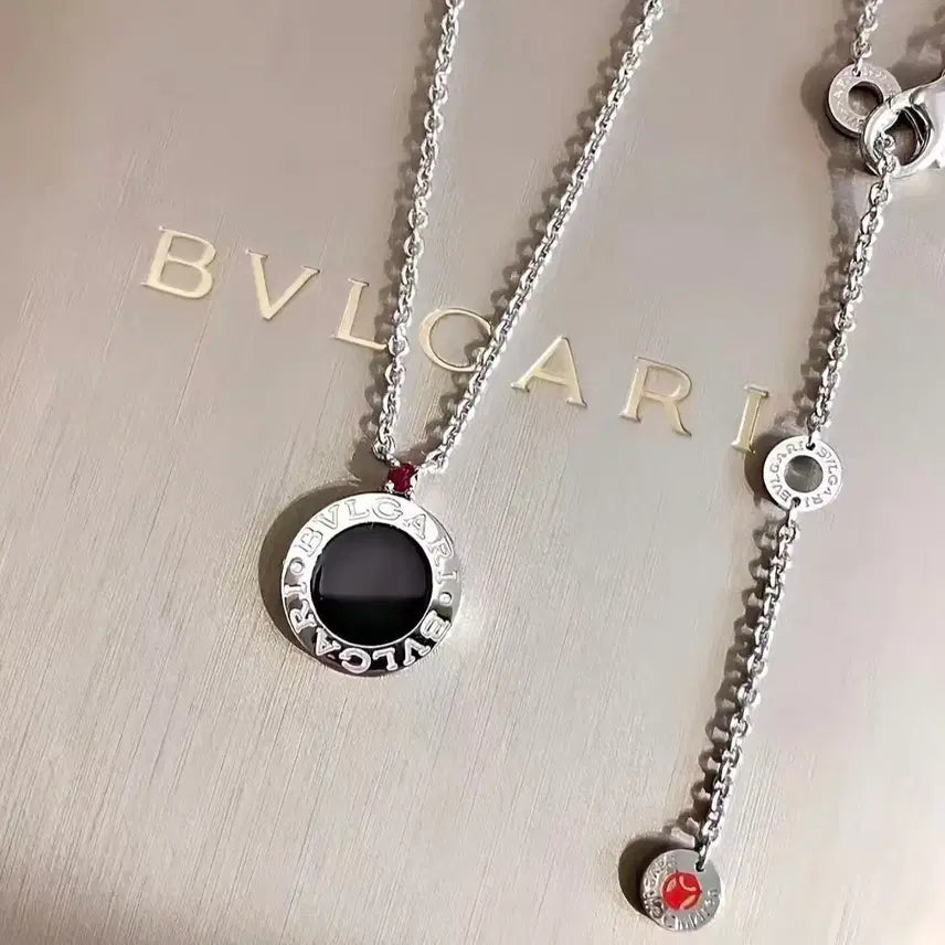 [BUNJANG] Bulgari Onyx Silver Necklace / 불가리 오닉스 실버 목걸이