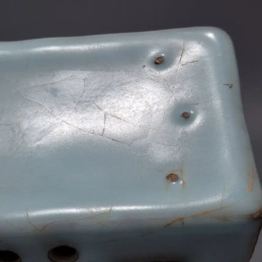 [BUNJANG] Qingliangsi Ruyao Celadon Glaze Lingzhi Pattern Needle Pillow / 청량사여요 천청유 영희문 자수침. 12.5*10*12.5