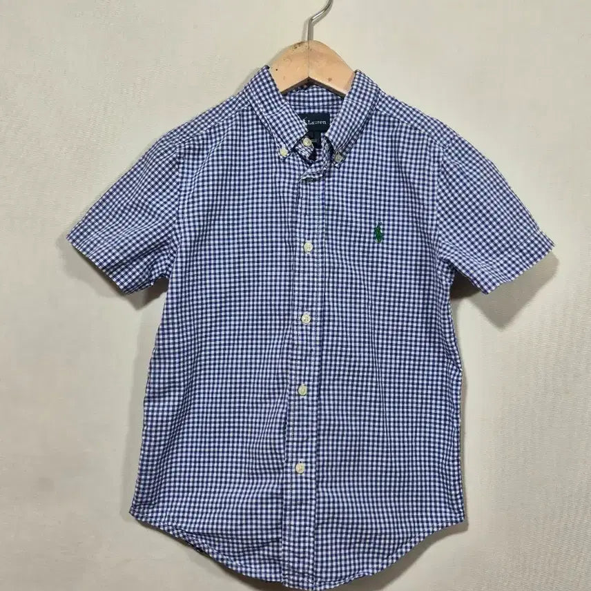 [BUNJANG] Polo Ralph Lauren Check Short Sleeve Shirt Size S (Kids 8) / 폴로랄프로렌 체크셔츠 S 8세