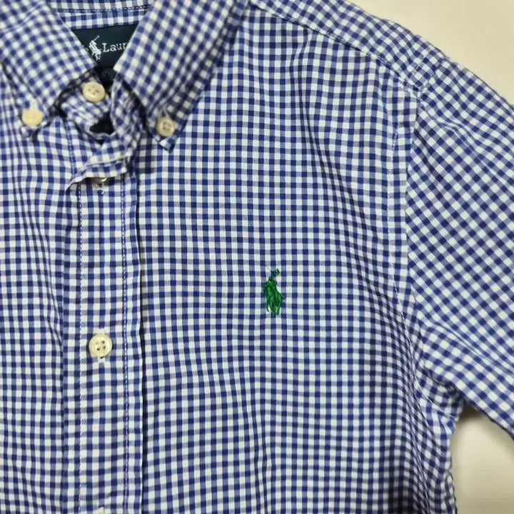 [BUNJANG] Polo Ralph Lauren Check Short Sleeve Shirt Size S (Kids 8) / 폴로랄프로렌 체크셔츠 S 8세