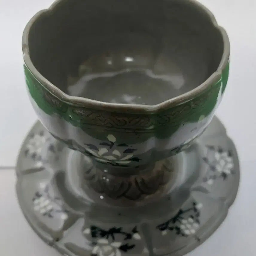 [BUNJANG] Celadon Porcelain "Janjangdae" Tea Bowl Stand / 청자 고도자기  잔잔대