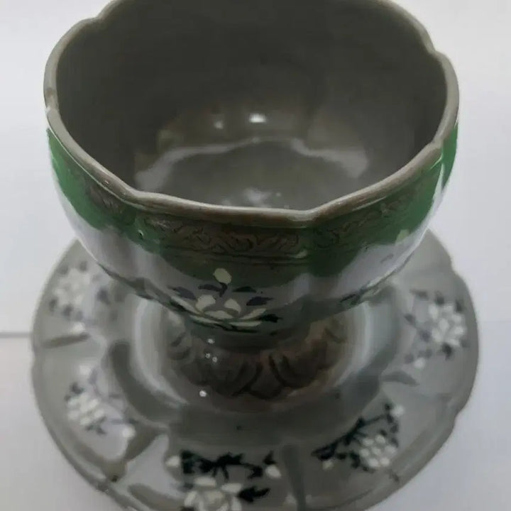 [BUNJANG] Celadon Porcelain "Janjangdae" Tea Bowl Stand / 청자 고도자기  잔잔대