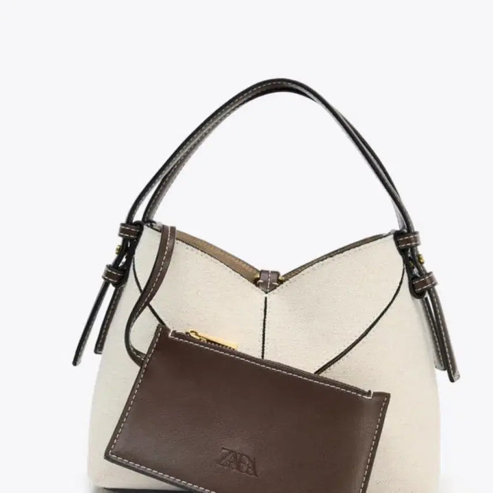 [BUNJANG] ZARA Ivory Canvas Tote Bag / ZARA 아이보리 캔버스 토트백(새상품)