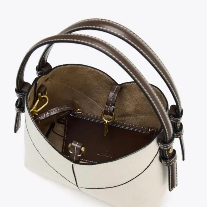 [BUNJANG] ZARA Ivory Canvas Tote Bag / ZARA 아이보리 캔버스 토트백(새상품)