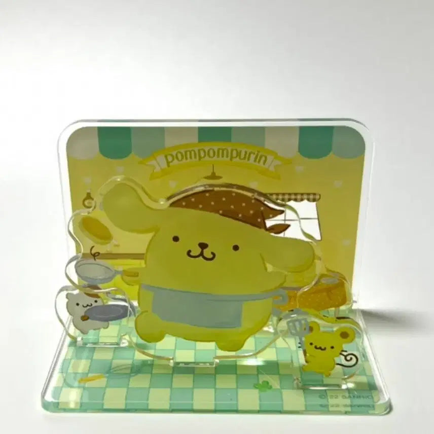 [BUNJANG] Sanrio Pompompurin Clear Pouch / 산리오 구미캔디 폼폼푸린 투명 파우치