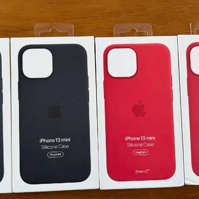 [BUNJANG] Apple iPhone 13 mini Genuine Silicone Case Midnight/Product Red / (정품/미개봉)애플 아이폰13 미니 정품 실리콘 케이스 미드나이트/레드