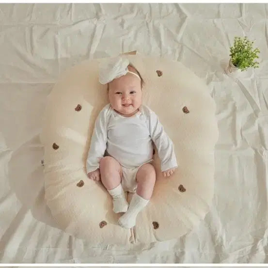[BUNJANG] Baby Bear Embroidery Anti-Reflux Pillow / 아기 곰돌이 역류방지쿠션