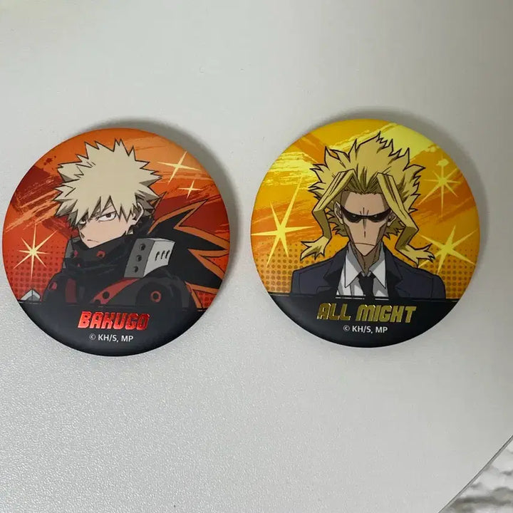 [BUNJANG] My Hero Academia Bakugo All Might Badge Set / 나의 히어로 아카데미 나히아 팝업 바쿠고 올마이트 뱃지