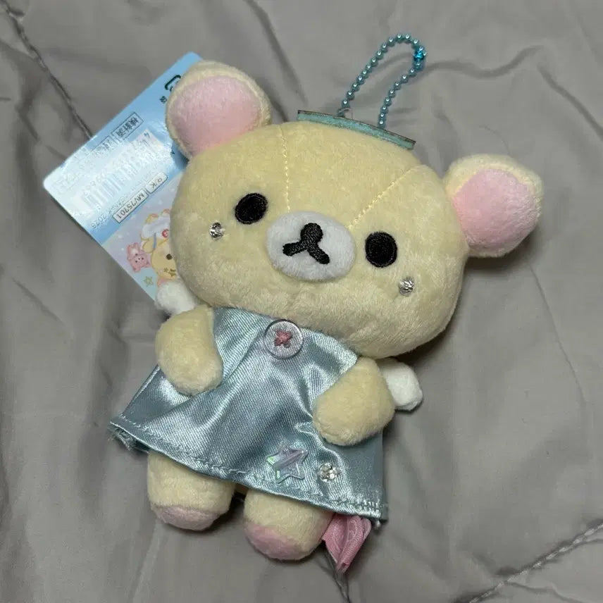 [BUNJANG] Kori Rilakkuma Angel Mascot Keychain / 코리락가득 마스코트 천사 키링