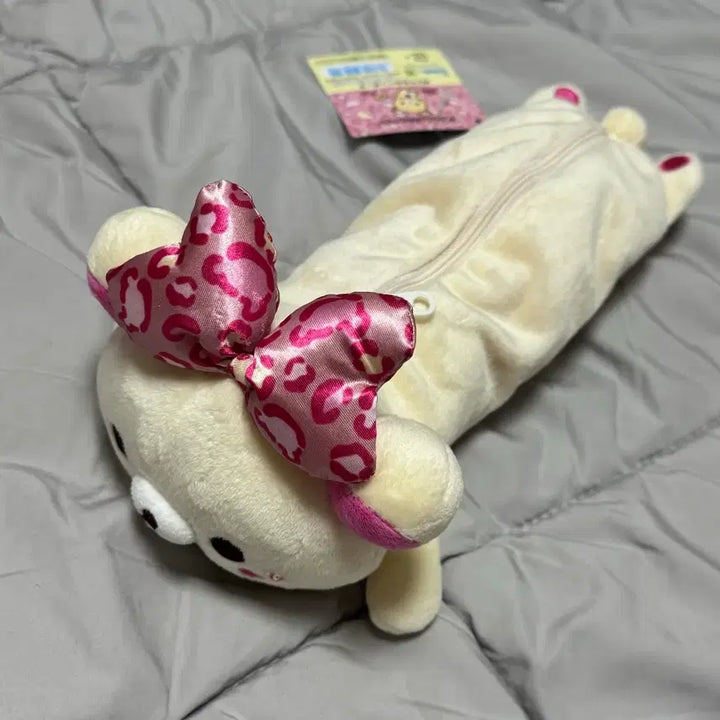 [BUNJANG] Rilakkuma Leopard Ribbon Pencil Case / 코리락가득 시리즈 호피 리본 필통 코리락쿠마