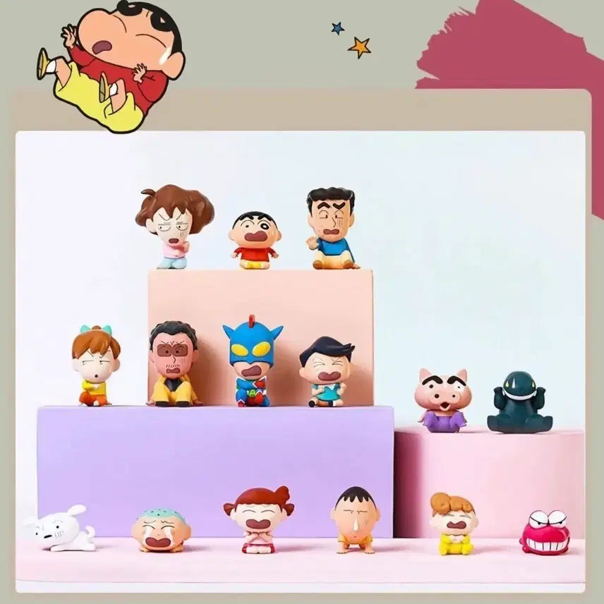 [BUNJANG] Crayon Shin-chan Surprise Embarrassment Series Random Figures Full Set (15 types) / 짱구 놀람 당황 시리즈 랜덤 피규어 15종 풀세트