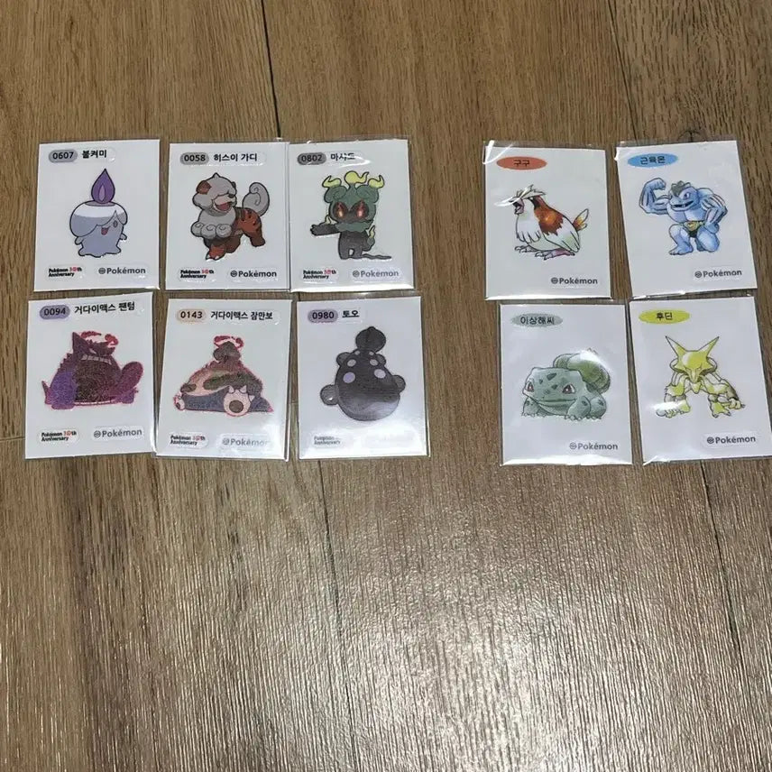 [BUNJANG] Pokemon 30th Anniversary Sticker Set / 포켓몬 30주년 띠부씰