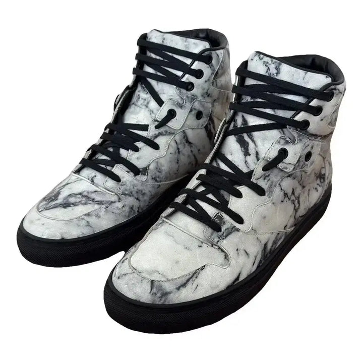 [BUNJANG] Balenciaga Marble High-Top Sneakers Size 40 / 발렌시아가 마블 하이탑 40사이즈