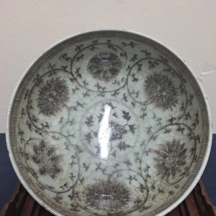 [BUNJANG] Chinese Antique Porcelain Vase with Chrysanthemum Pattern / 중국 도자기, 골동품, 유리홍 국화문대발