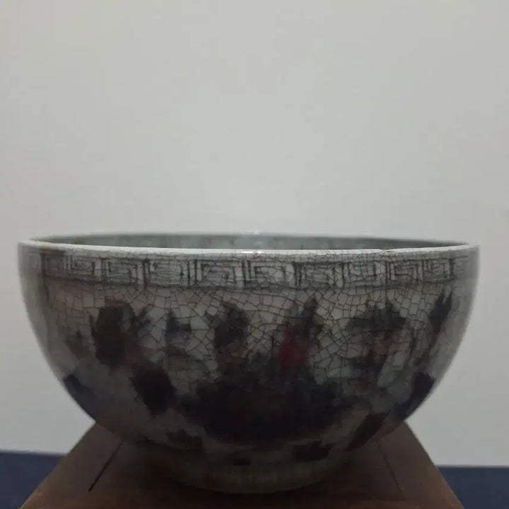 [BUNJANG] Chinese Antique Porcelain Vase with Chrysanthemum Pattern / 중국 도자기, 골동품, 유리홍 국화문대발
