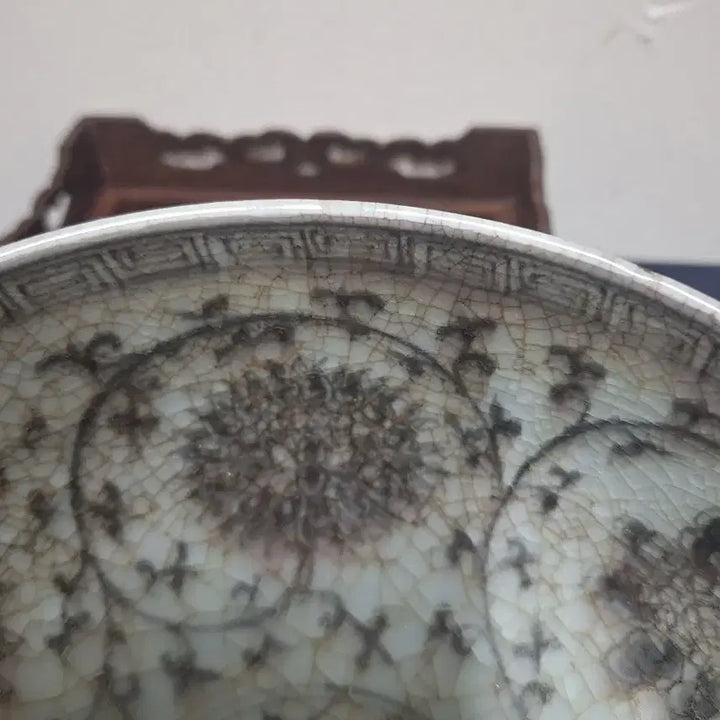[BUNJANG] Chinese Antique Porcelain Vase with Chrysanthemum Pattern / 중국 도자기, 골동품, 유리홍 국화문대발
