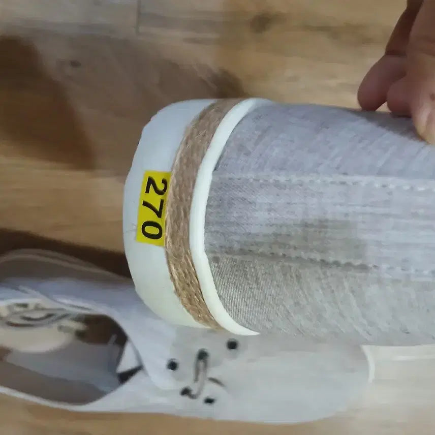 [BUNJANG] Canvas Sneakers Ivory 270 / 새상품.캔버스 운동화 아이보리.270