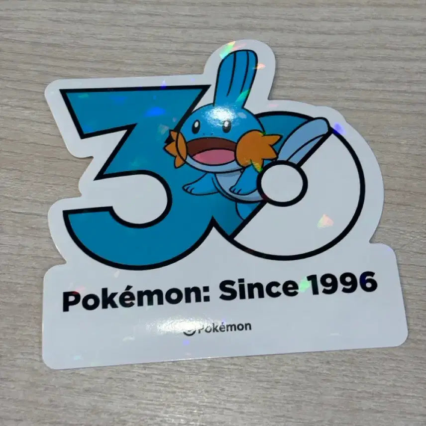 [BUNJANG] Pokemon 30th Anniversary Korea Limited Edition Wooper Sticker / 포켓몬스터 30주년 한국 한정 스티커 물짱이