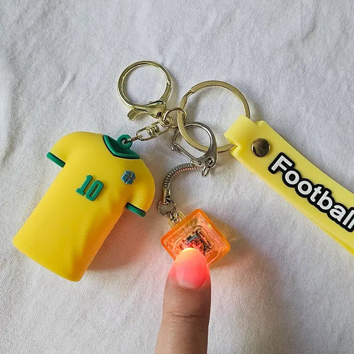[BUNJANG] Football Uniform LED Keyring &amp; Keyboard Keycap Set / 축구 유니폼+키캡 키링