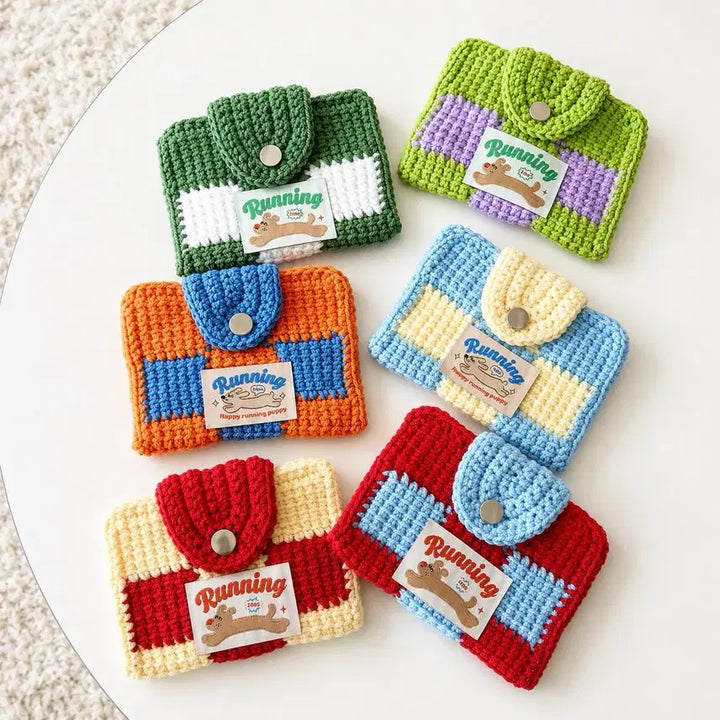[BUNJANG] Y2K Knit Card Wallet / (6컬러) 뜨개 카드지갑 y2k