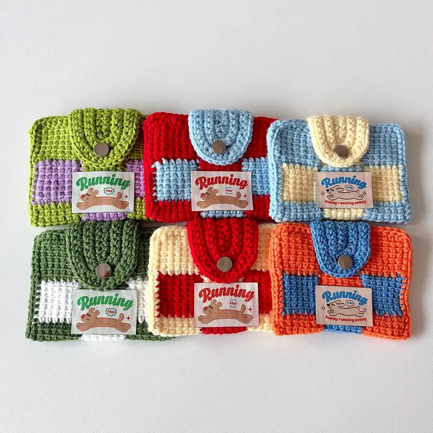 [BUNJANG] Y2K Knit Card Wallet / (6컬러) 뜨개 카드지갑 y2k