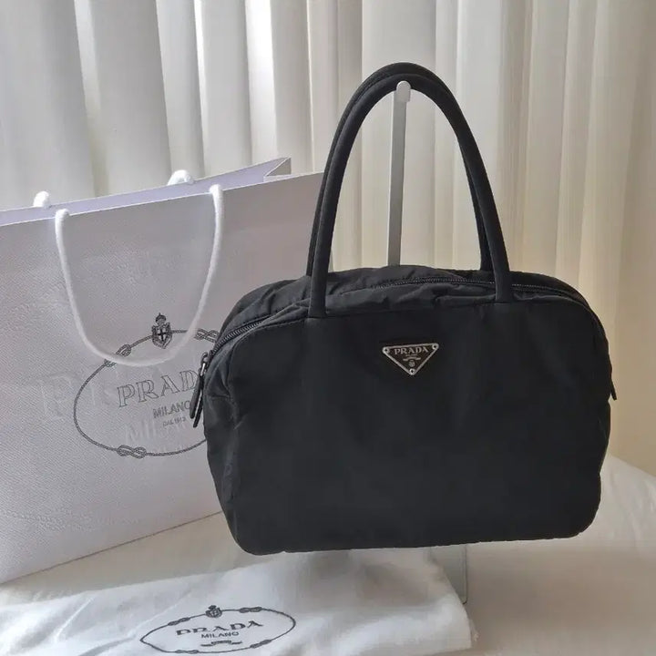 [BUNJANG] Prada Pocono Nylon Mini Boston Bag Tote / [정품] 프라다 포코노 나일론 미니 보스턴백 토트백