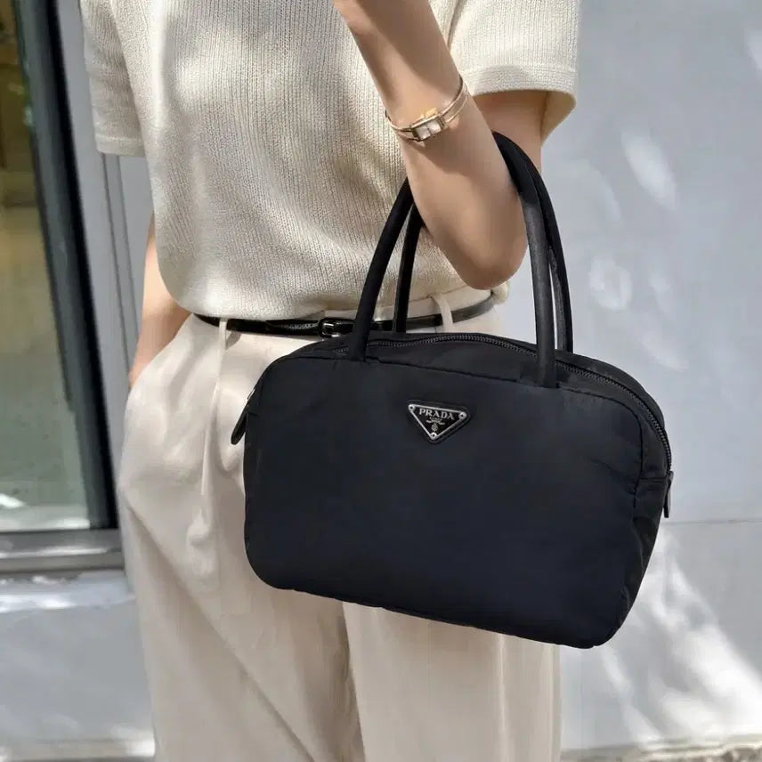 [BUNJANG] Prada Pocono Nylon Mini Boston Bag Tote / [정품] 프라다 포코노 나일론 미니 보스턴백 토트백