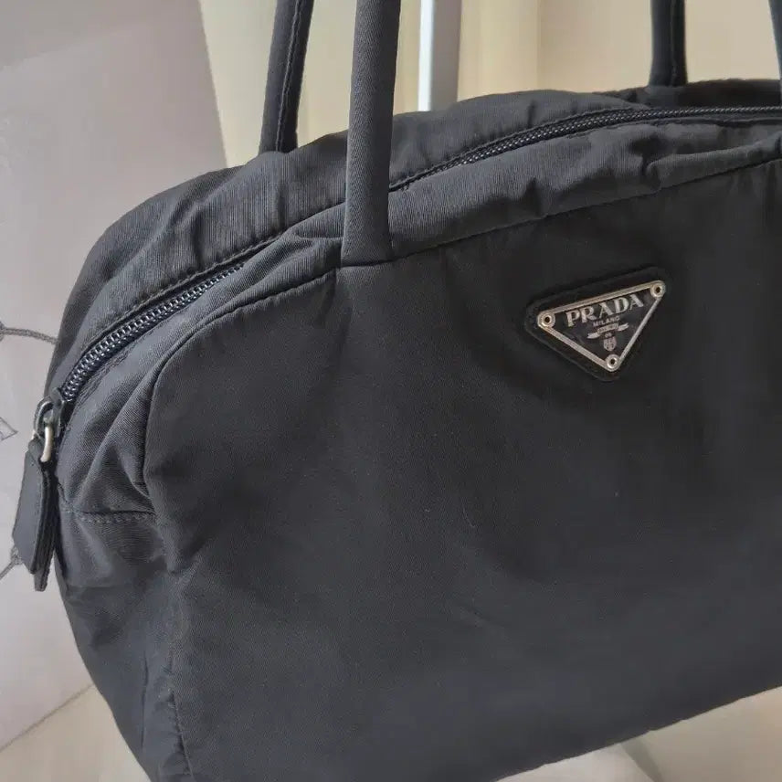 [BUNJANG] Prada Pocono Nylon Mini Boston Bag Tote / [정품] 프라다 포코노 나일론 미니 보스턴백 토트백