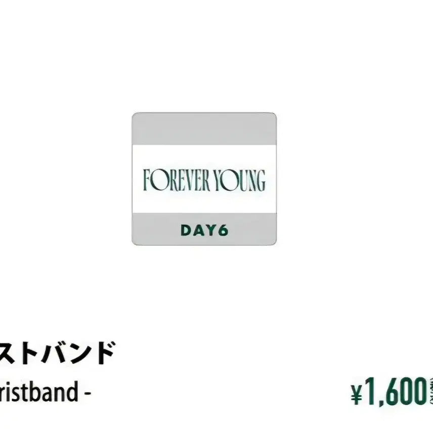 [BUNJANG] DAY6 Forever Young Japan MD Wristband / 데이식스 손목스트랩 일본 포에버영MD wristband 원가이하