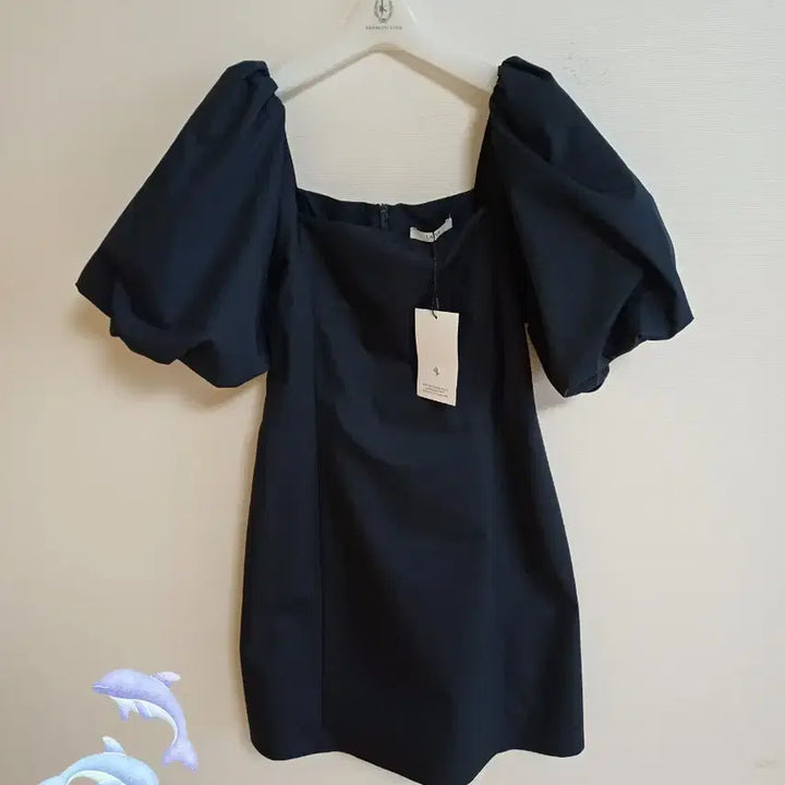 [BUNJANG] LAPLA Mini Dress Puff Sleeve Square Neck / 새상품 LAPLA 미니원피스 화이트/네이비 S/M 6만원씩 판매합니다