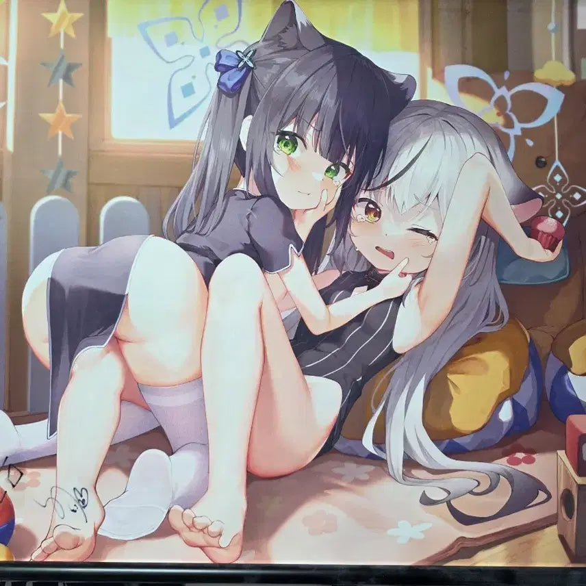 [BUNJANG] Blue Archive Shuerin &amp; Kokona Scroll Poster / 블루아카이브 족자봉