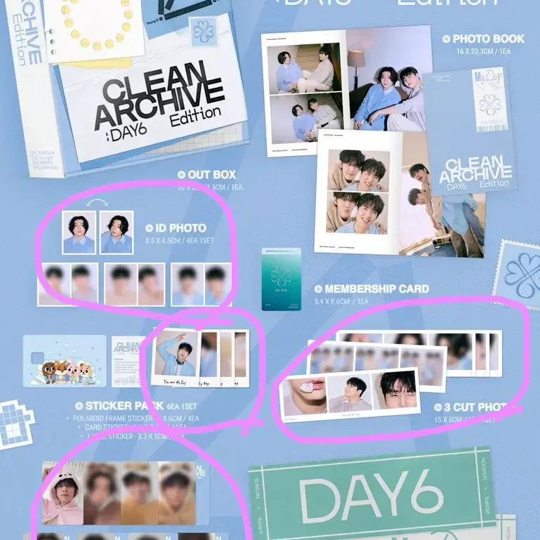 [SOLD OUT] 영케이 마데 6기 키트 분철 마이데이 데이식스