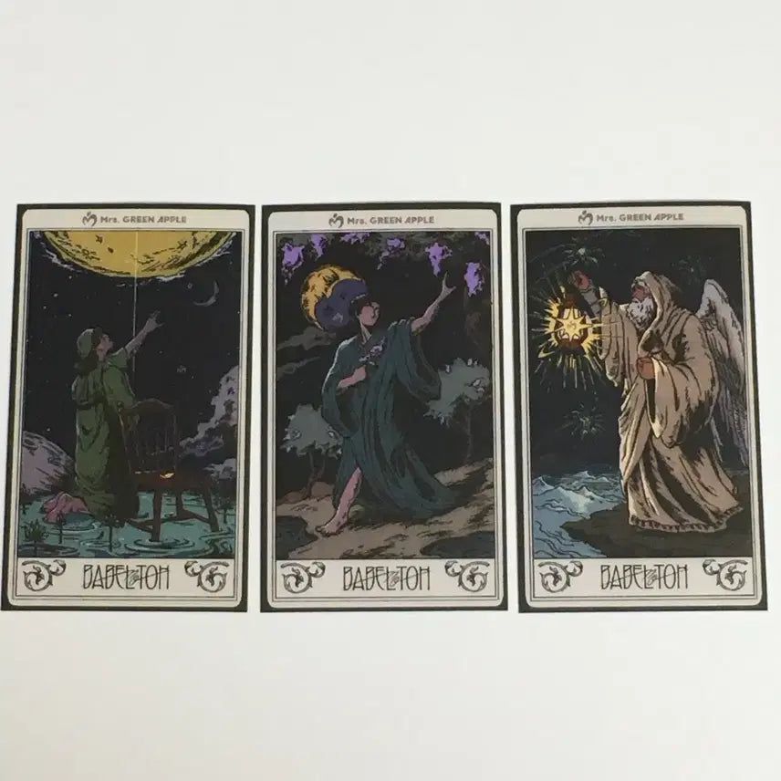 [BUNJANG] Mrs. GREEN APPLE Babel Tarot Card Sticker / 미세스그린애플 바벨 타로카드 스티커