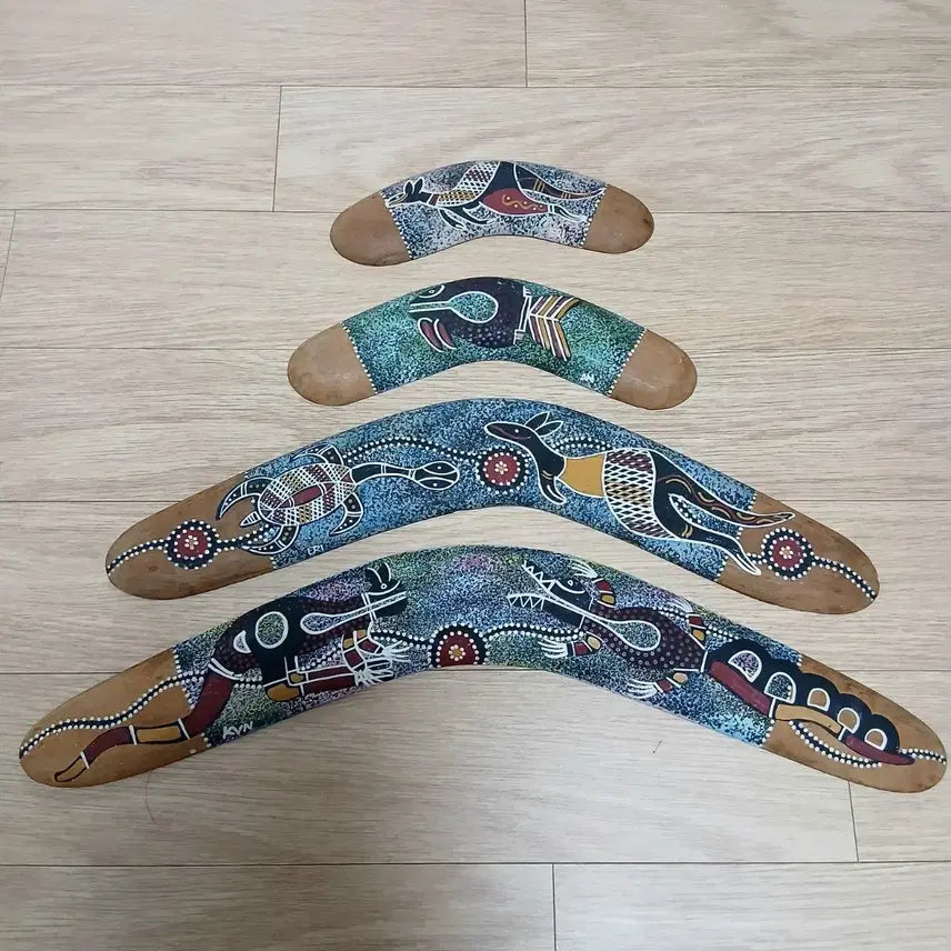 [BUNJANG] Indigenous Indonesian Handcrafted Boomerang Set / 인도네시아 원주민 수공예 부메랑 세트