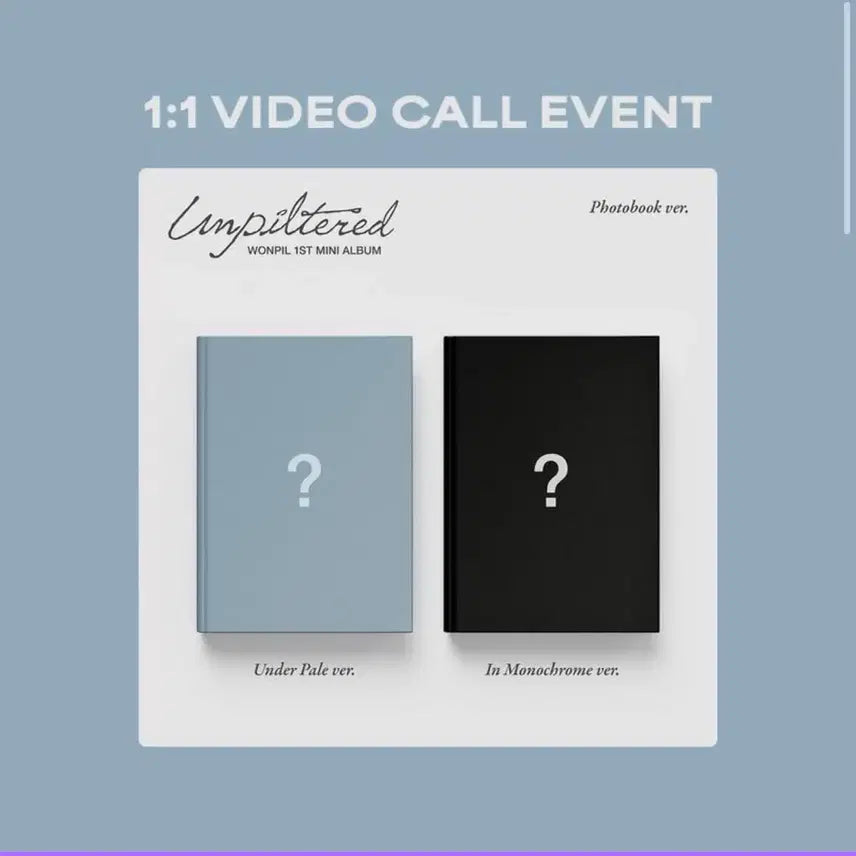 [BUNJANG] Day6 Young K Unpiltered In Monochrome Version Unsealed / 원필 Unpiltered In Monochrome ver