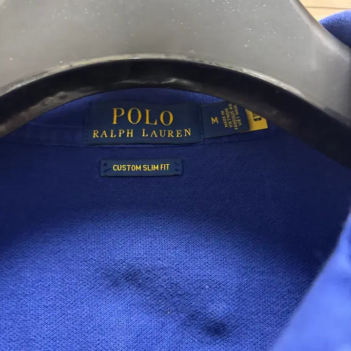 [BUNJANG] Polo Ralph Lauren Custom Slim Fit Polo Shirt - Royal Blue (M) / 폴로 커스텀슬림핏 카라티 M(로얄블루)