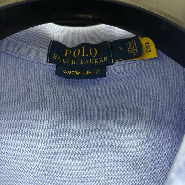 [BUNJANG] Polo Custom Slim Fit Polo Shirt M (Dark Sky Blue) / 폴로 커스텀슬림핏 카라티 M(진한 하늘색)