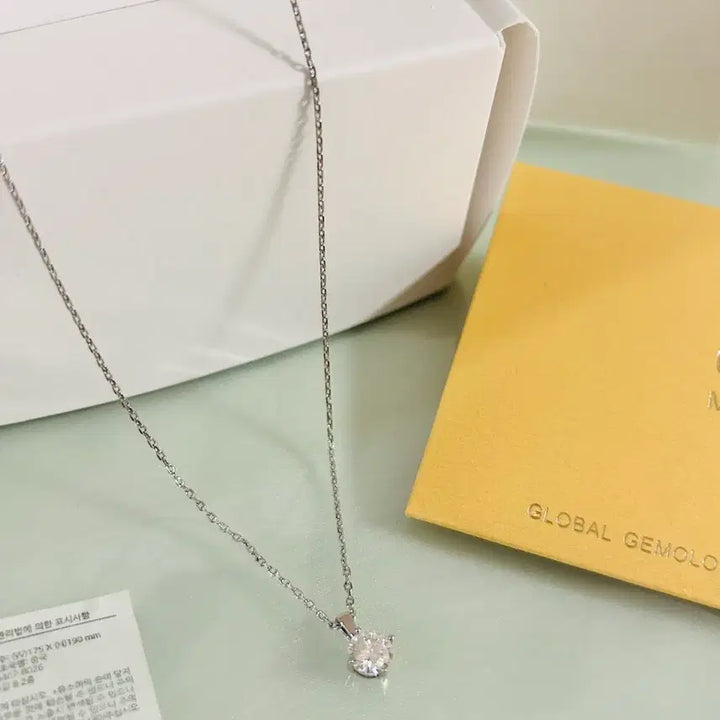 [BUNJANG] Gold&amp;Dear 5-Carat Moissanite Necklace / 골드앤디어 5부 모이사나이트 목걸이 새상품